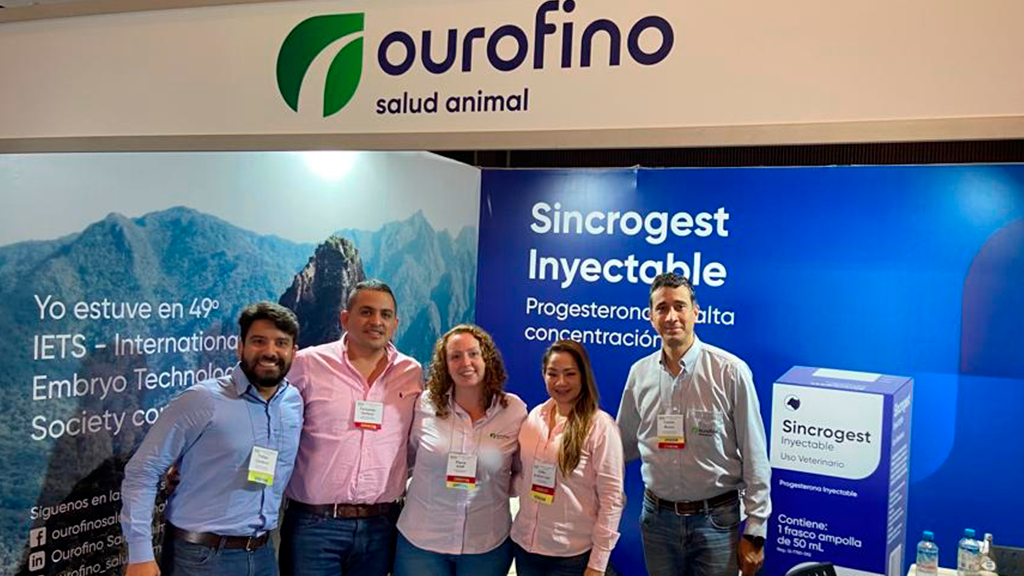 Ourofino Salud Animal presenta Sincrogest Inyectable en IETS 2023